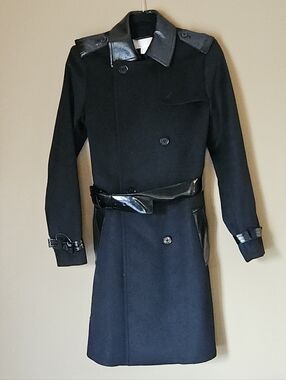 Michael Kors Coat with Patent Belt